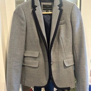 J. Crew Two-Tone Gray and Navy Blazer